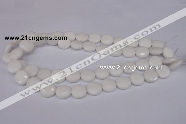 CCN240 15.5 inches 15mm faceted coin candy jade beads wholesale