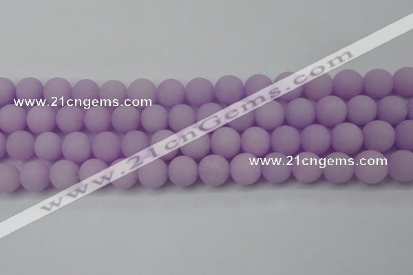 CCN2401 15.5 inches 4mm round matte candy jade beads wholesale