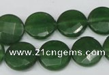 CCN242 15.5 inches 15mm faceted coin candy jade beads wholesale