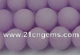 CCN2421 15.5 inches 6mm round matte candy jade beads wholesale