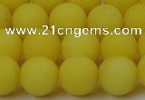 CCN2428 15.5 inches 6mm round matte candy jade beads wholesale