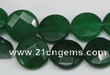 CCN243 15.5 inches 15mm faceted coin candy jade beads wholesale