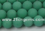 CCN2430 15.5 inches 6mm round matte candy jade beads wholesale