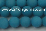 CCN2431 15.5 inches 6mm round matte candy jade beads wholesale