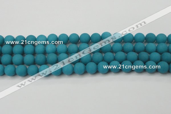 CCN2432 15.5 inches 6mm round matte candy jade beads wholesale