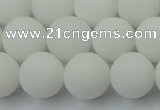 CCN2440 15.5 inches 8mm round matte candy jade beads wholesale