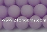 CCN2441 15.5 inches 8mm round matte candy jade beads wholesale