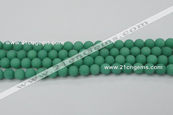 CCN2450 15.5 inches 8mm round matte candy jade beads wholesale