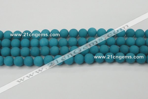CCN2452 15.5 inches 8mm round matte candy jade beads wholesale