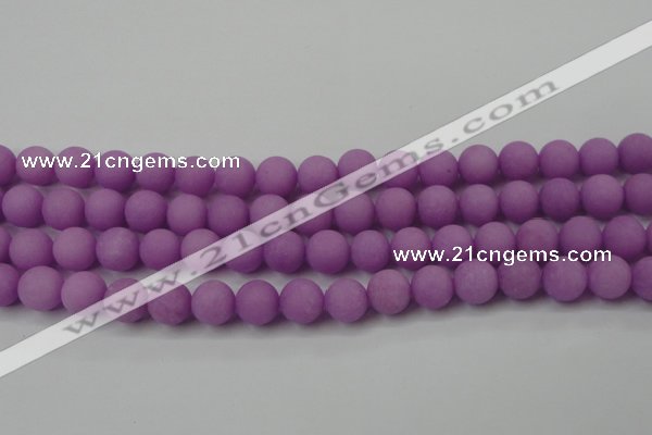 CCN2462 15.5 inches 10mm round matte candy jade beads wholesale