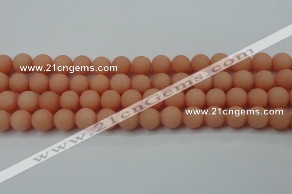 CCN2466 15.5 inches 10mm round matte candy jade beads wholesale