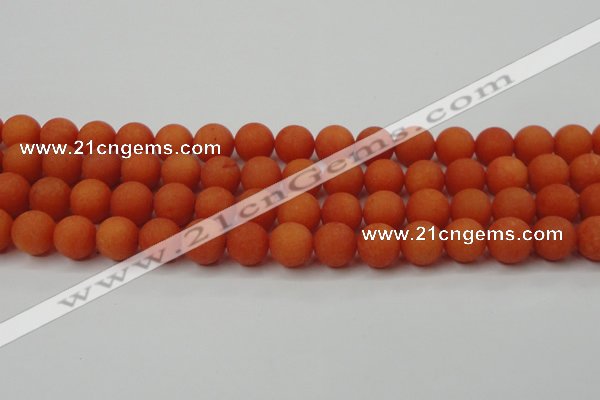 CCN2467 15.5 inches 10mm round matte candy jade beads wholesale