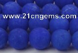 CCN2473 15.5 inches 10mm round matte candy jade beads wholesale