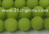 CCN2489 15.5 inches 12mm round matte candy jade beads wholesale