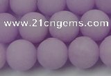 CCN2501 15.5 inches 14mm round matte candy jade beads wholesale