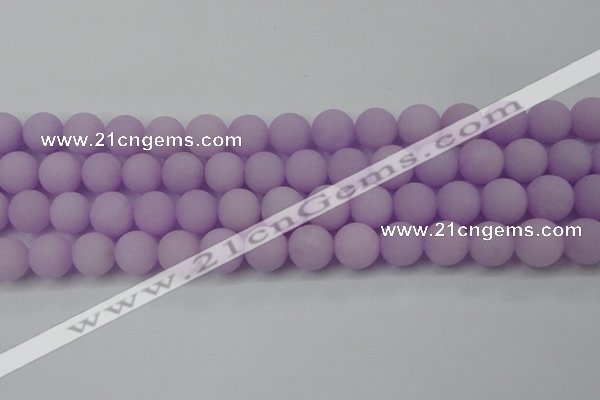 CCN2501 15.5 inches 14mm round matte candy jade beads wholesale