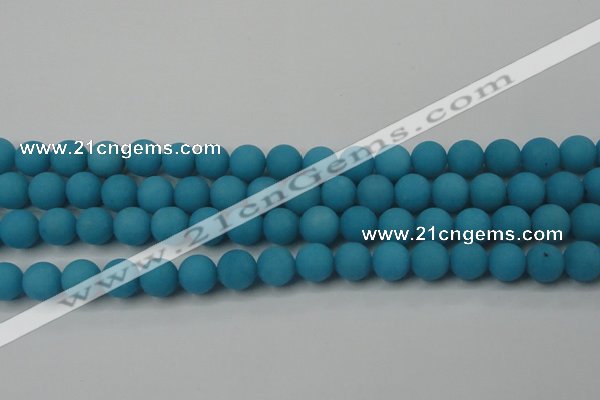 CCN2511 15.5 inches 14mm round matte candy jade beads wholesale