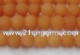 CCN2516 15.5 inches 6mm round matte candy jade beads wholesale