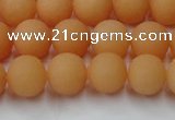 CCN2518 15.5 inches 10mm round matte candy jade beads wholesale