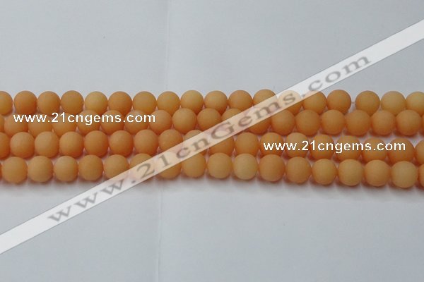 CCN2518 15.5 inches 10mm round matte candy jade beads wholesale