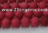 CCN2532 15.5 inches 10mm round matte candy jade beads wholesale