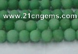 CCN2536 15.5 inches 4mm round matte candy jade beads wholesale