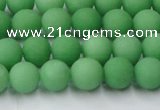 CCN2538 15.5 inches 8mm round matte candy jade beads wholesale