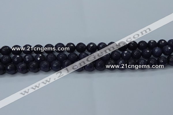 CCN2569 15 inches 12mm faceted round candy jade beads wholesale