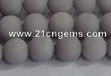 CCN2582 15.5 inches 8mm round matte candy jade beads wholesale