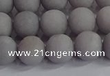 CCN2583 15.5 inches 10mm round matte candy jade beads wholesale