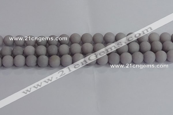 CCN2583 15.5 inches 10mm round matte candy jade beads wholesale