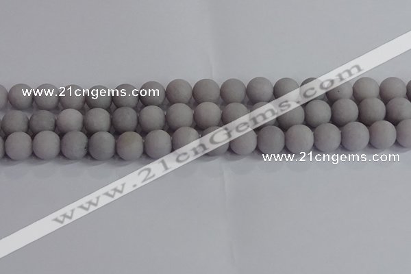 CCN2583 15.5 inches 10mm round matte candy jade beads wholesale