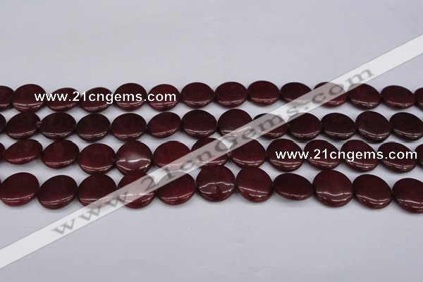 CCN2604 15.5 inches 18mm flat round candy jade beads wholesale