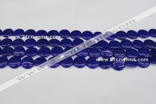 CCN2606 15.5 inches 18mm flat round candy jade beads wholesale