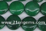 CCN2610 15.5 inches 18mm flat round candy jade beads wholesale