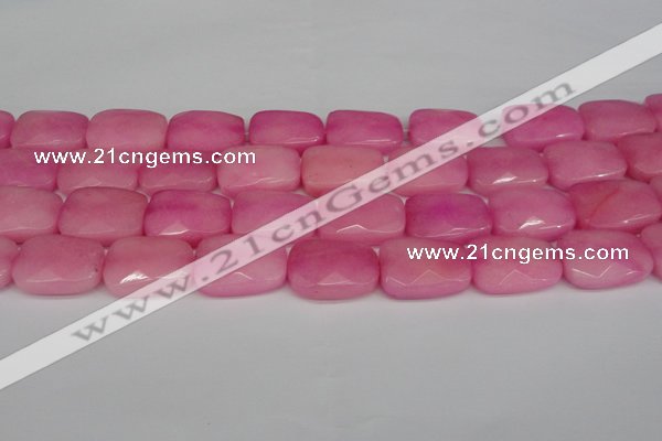 CCN2630 15.5 inches 18*25mm faceted trapezoid candy jade beads