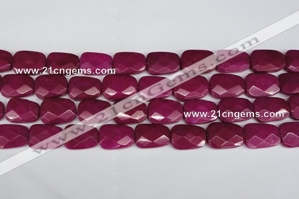 CCN2631 15.5 inches 18*25mm faceted trapezoid candy jade beads