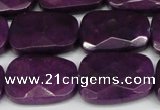 CCN2634 15.5 inches 18*25mm faceted trapezoid candy jade beads