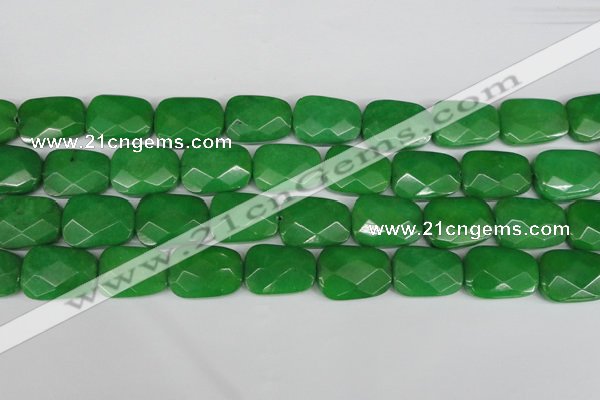 CCN2638 15.5 inches 18*25mm faceted trapezoid candy jade beads