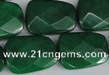 CCN2639 15.5 inches 18*25mm faceted trapezoid candy jade beads