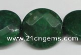 CCN264 15.5 inches 25mm faceted coin candy jade beads wholesale