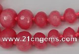 CCN2647 15.5 inches 5*8mm - 12*16mm faceted rondelle candy jade beads