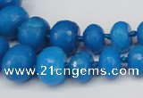 CCN2652 15.5 inches 5*8mm - 12*16mm faceted rondelle candy jade beads