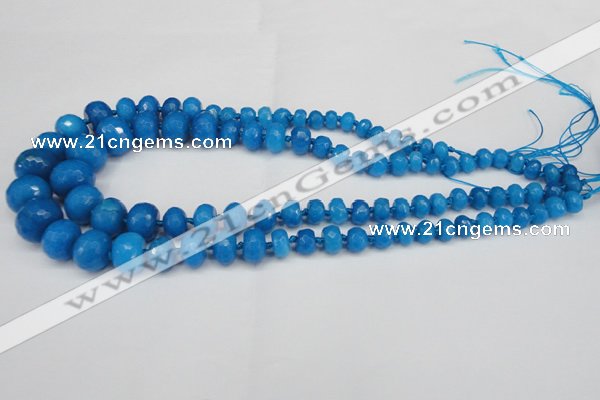 CCN2652 15.5 inches 5*8mm - 12*16mm faceted rondelle candy jade beads