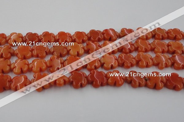 CCN2662 15.5 inches 16mm carved flower candy jade beads wholesale