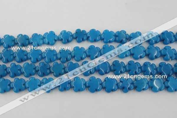 CCN2664 15.5 inches 16mm carved flower candy jade beads wholesale