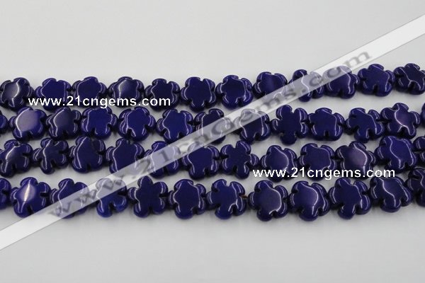CCN2665 15.5 inches 16mm carved flower candy jade beads wholesale