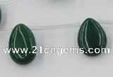 CCN2684 Top-drilled 13*18mm flat teardrop candy jade beads