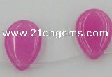 CCN2700 Top-drilled 18*25mm flat teardrop candy jade beads