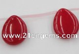 CCN2706 Top-drilled 18*25mm flat teardrop candy jade beads